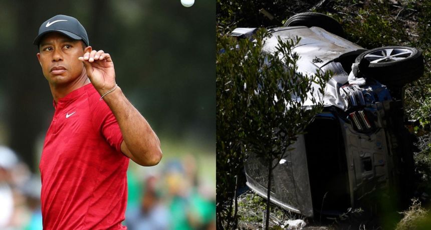 Tiger Woods teško ozlijeđen u prometnoj nesreći: Procurile fotografije uništenog automobila