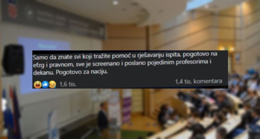 Studentica prijavila prijetnje nakon što je fakultetima